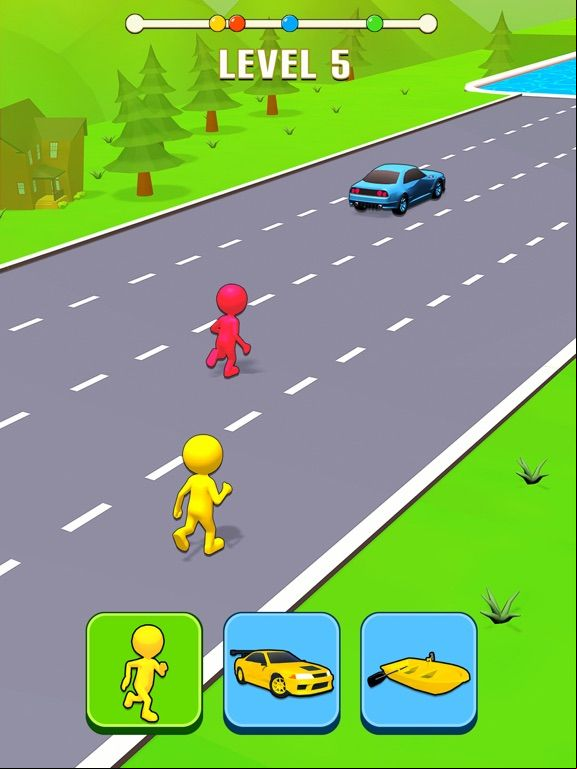 Shape Transform Car Race
