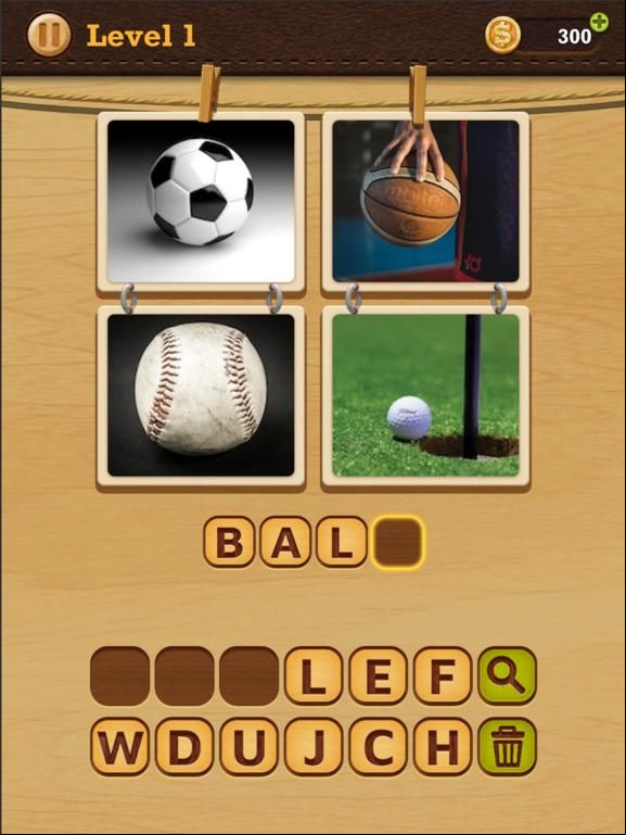 4 Pics Puzzle: Guess 1 Word game screenshot