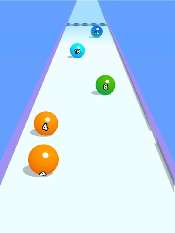 Ball Run 2048 game screenshot