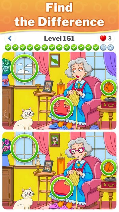 Differences game screenshot