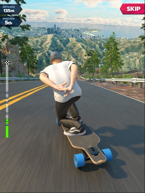 Downhill Race League game screenshot