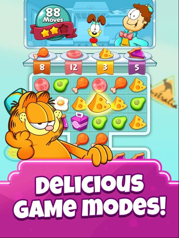 Garfield Food Truck game screenshot