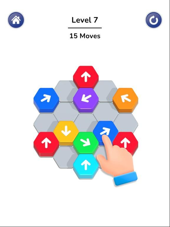 Hexa Away game screenshot