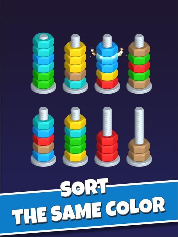 Nut Sort-Color Puzzle Games game screenshot