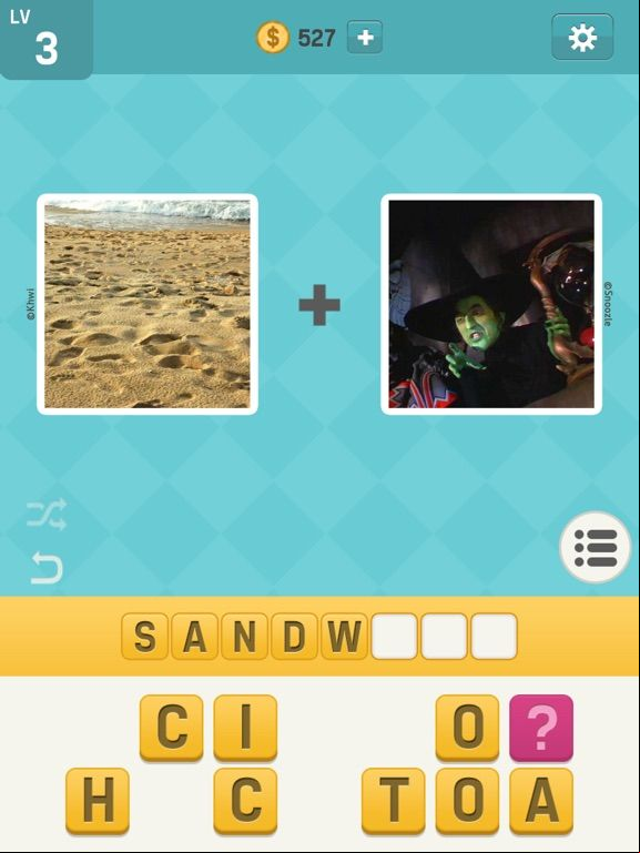 Pictoword game screenshot