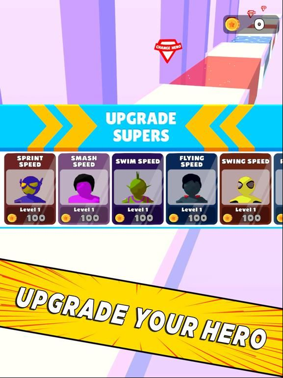 Superhero Race! game screenshot